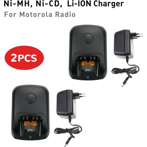 2Pcs Rapid Charger Compatible for Motorola XiRP8200 XiRP8208 XiRP8260 XiRP8268 IMPRESS XPR4380 XPR6100