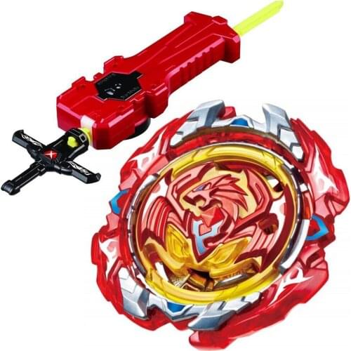 B-117 Spinning Top Burst Revive Phoenix.10Fr Defense Starter with Launcher Sword Launcher