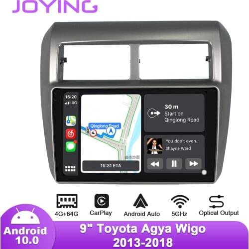 Android 10.0 Joying 9 inch Head Unit GPS Navigation WIFI Octa Core Reverse camera Car Radio For Toyota Agya Wigo 2013-2018 BT