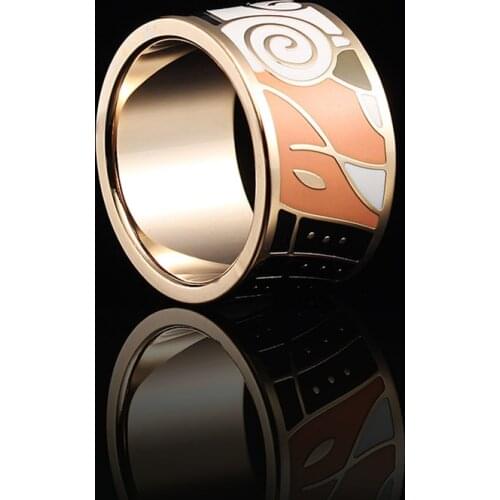 2018 RX Recommend Hot Style Boho Classic Stainless Steel Wholesale Jewelry Enamel Ring For Women Party Popular Gift