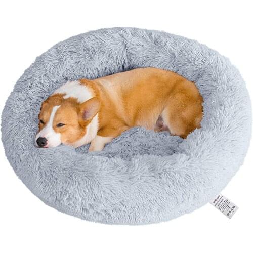 Dog Cat Bed 20''28''40'' for Large Medium Small Dog Cat Plush Soft Cuddler Round Pet Nest Orthopedic Relief & Improved Sleeping
