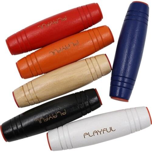Fashion Fidget Toys mokuru Wood Fidget Stick Funny Flip Toys Desktop Table Games Anti Stress Rollover Stick B0007