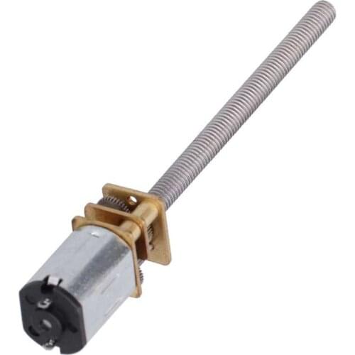 DC 6V Linear Gear Motor Lead Screw Gearbox M4/M3x55mm 90RPM for Home Appliances Robot Electric Motor