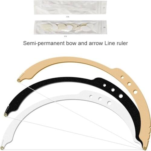 New Mini Painting Line Bow Semi-Permannet Bow and Arrow Line Ruler Microblading Measuring Tool String For Eeybrow Shape