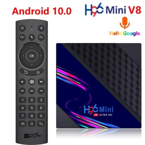 Android Smart TV Box Android 10.0 4K 2G16G Netflix Youtube Google 2.4G WIFI TV Set-Top Box qhdtv Media Player