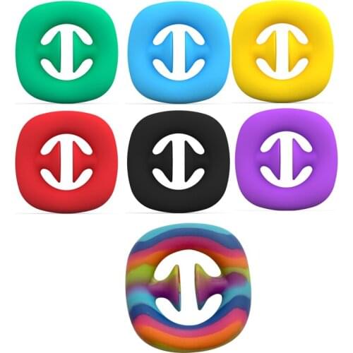 Unzip Toys Grip Ring Sensory Toy Autism Stress Reliever Kids Adult Antistresse Toy Train Strength Fidget Toy