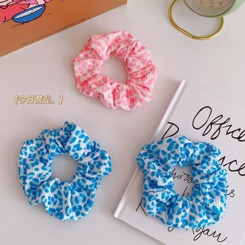 2pcs/lot Spring Autumn plaid Mesh Large Intestine Hair Ring Women Girls Scrunchies Fabrics Hair Band Hair Accessories