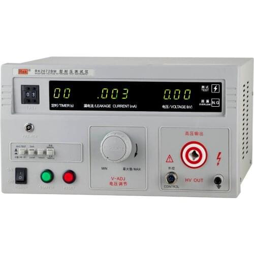 RK2672BM High Accuracy AC 5KV & AC 100mA Withstanding Voltage Tester pressure Hipot tester