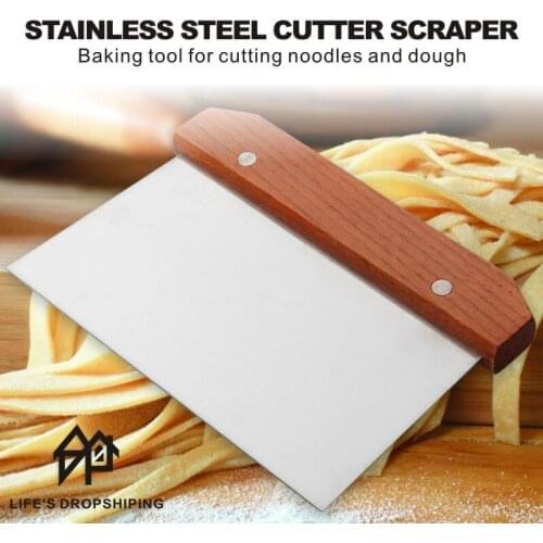 High Quality Stainless Steel Pizza Dough Fondant Scraper Cutter Cake Baking Pastry Spatulas Cutters Tough Kitchen Baking Tools