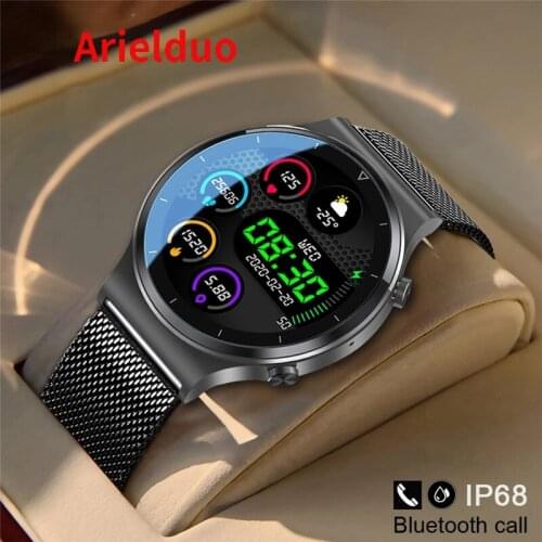 New Smart watch Men Heart rate Blood pressure Full touch screen sports Fitness watch Bluetooth for Android iOS smart watch