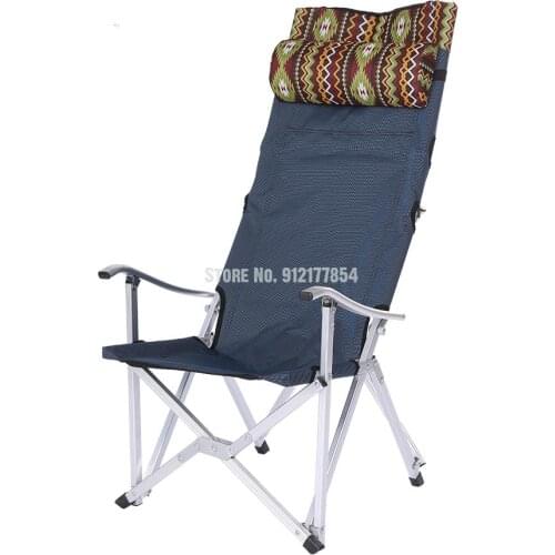 Ultra Light Aluminum Alloy Folding Chair Back Chair Outdoor Camping Fishing Chair Leisure Chair Portable Sketching Chair Cloth C