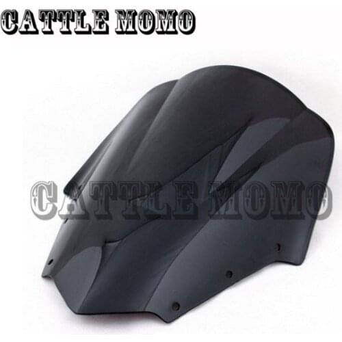 3 Color Motorcycle Windshield Wind Screen For Yamaha FZ1 06 07 08 09 10 11 Double Bubble Airflow Wind Deflectors High Quality