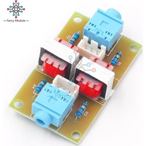 XH-M372 Stereo Audio Isolator Vehicle Common Ground Suppression Interference Noise Isolation Module Transformer Coupler