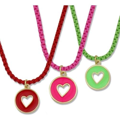 Hollow Korean Sweet Love Heart Pendant Necklace for Women Girls Statement Jewelry Small Cute Heart Necklace frete gratis
