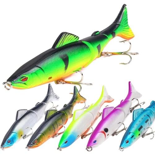 1pc Swimbait Wobblers Fishing Lure 130mm 18g Multi-Sections Artificial Hard Bait Bass Trolling Pike Goods For Fishing Tackle