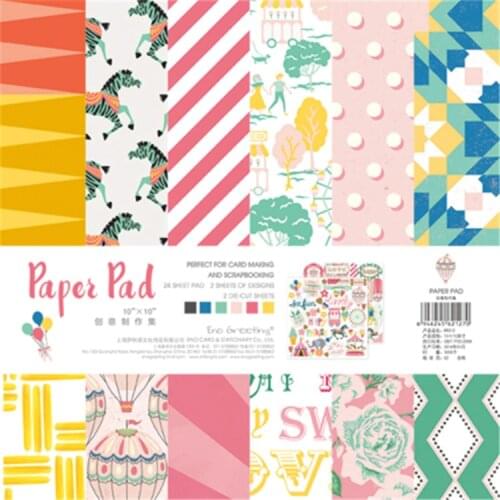 10 inch Happy Praise Retro background paper pads patterns 26sheets,DIY Craft Scrapbooking Paper Pack