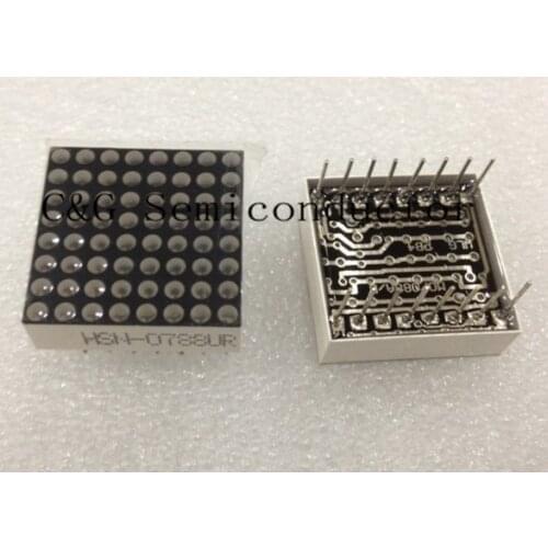 10 PCS 8x8 1.9mm Red LED Dot Matrix LED Display Module Common Anode