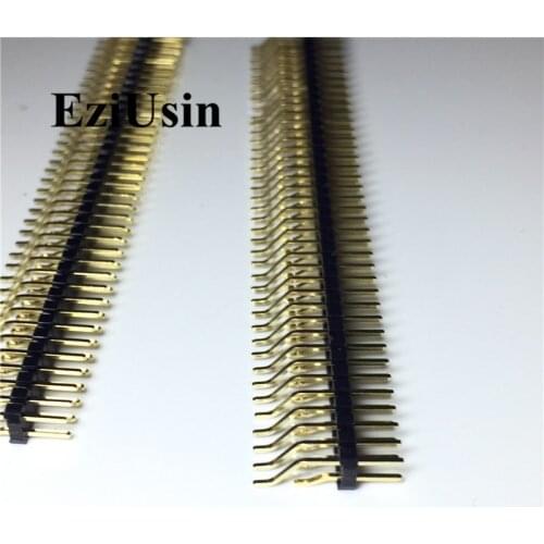 2.54mm Double Row Male 40P PCB Board Horizontal Pin Header Connector Pinheader Lying SMT 2*2p/3p/4p/5p/6p/10p/40p For Arduino