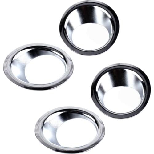 4Pcs ABS Chrome Front and Rear Fog Light Lamp Cover Trim for Nissan X-Trail X Trail T31 2008-2011