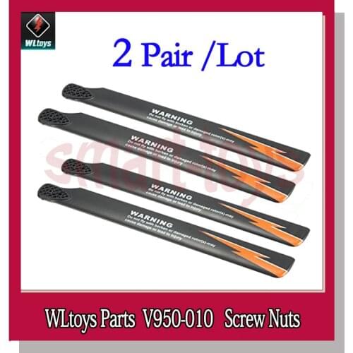 4Pcs V950 Main Blade V950-008 Propellers for WLtoys V950 6CH RC Helicopter Spare Parts