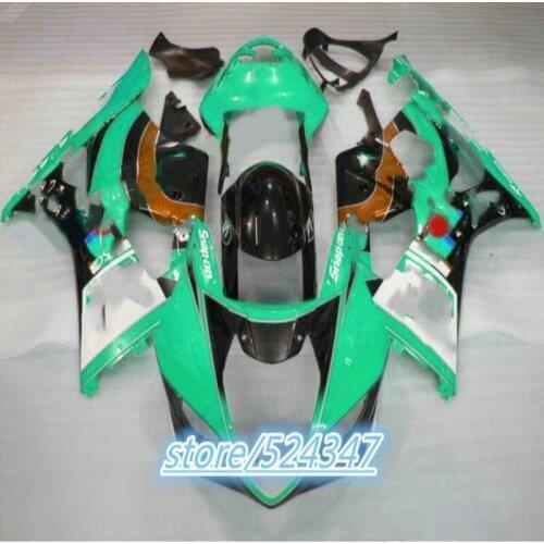 ABS Injection Hey-Green black GSXR 1000 2003 2004 GSXR-1000 03-04 GSX R1000 K3 GSX-R1000 GSXR1000 03 04 Fairing for Suzuki