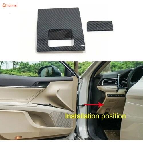 Car trim handle stainless steel Glove Co-Driver Container switch Storage case box For Toyota New Camry XV70 2017 2018 2019 2020