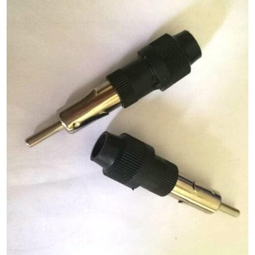 Auto Car Radio AM/FM Antenna Adapter Male Plug Connector Black
