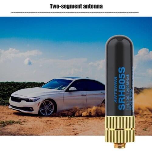 Dual Band Antenne UHF + VHF SRH805S SMA FEMALE Antenne 888S TK3107 UV-5R UV-82 Radio Walkie Baofeng voor voor Talkie 2107 Z8P6