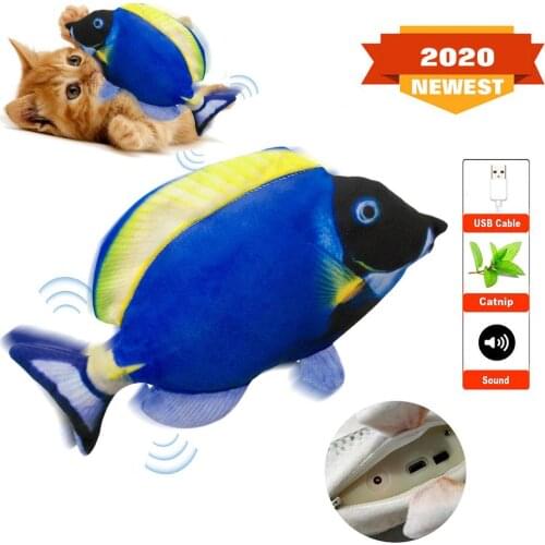 Electric Moving Fish Cat Toy,dansende Vis Voor Kat ,usb Cat Toy, Dancing Fish Cat Toy, Funny Interactive Pets Pillow Kitty