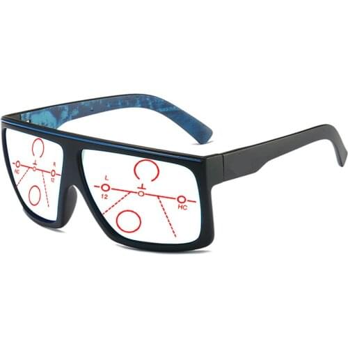 TR90 Classic Trend Oversized Progressive Multifocal Reading Glasses +0.75 +1 +1.25 +1.5 +1.75 +2 +2.25 +2.5 +2.75 To +4