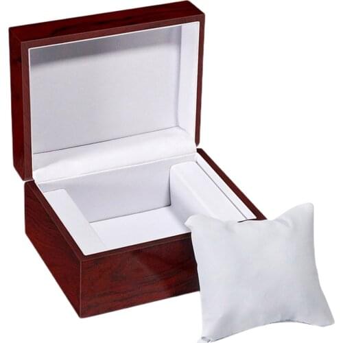 Wristwatch Watch Box Jewelry Bracelet Storage Container with White Pillow