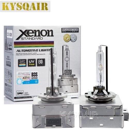 KYSQAIR Super Bright 35W D1S 6000K 55W D3S 4300K 5000K 8000K Car Headlight Xenon Bulbs With Whole Metal Base For Q3 Q5 Q7 A5 A4