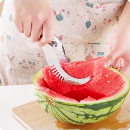 100pcs Stainless steel slicer watermelon slicer, a variety of fruit splitters, fruit tools, home kitchen gadgets