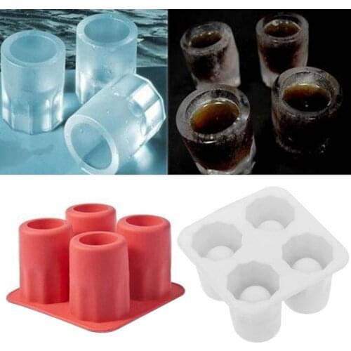 Ice Cube Tray Mold Makes Shot Glasses Ice Mould Novelty Gifts Ice Tray Summer Drinking Tool Ice Shot Glass Whiskey Cocktail Cold