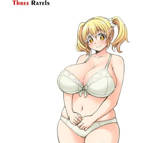 Three Ratels A380 Sexy Anime Girl Game Super Pochaco Nitroplus Decal For Yamaha Motorcycle Bedroom Decor Pvc Materal Sticker