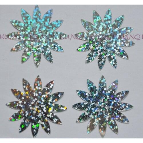 New!!!! 150pcs 35mm Silver Loose Flower Flat Sequin Paillette Crafts Sewing,Women/Kids Garment DIY Accessories SFZ630