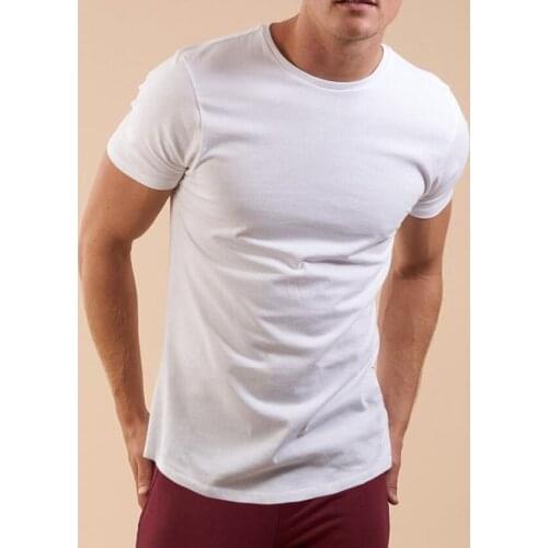 Muscleguys New Solid fitness clothing Gyms Tight t-shirt mens workout t-shirt homme Gyms t shirt men Slim fit Summer top