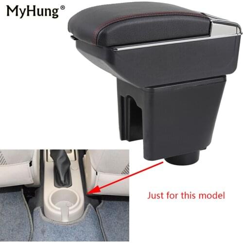 For Chevrolet Lova 2006-2010 Armrest box Central Console Arm Store With Rise and Down Function content box cup holder ashtray