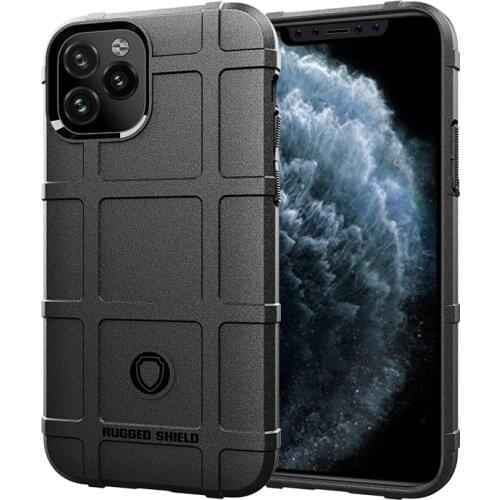 For iPhone 12 11 Pro XR XS Max X 6S 7 8 Plus SE2020 Rugged Fiber Shield Matte Rubber Anti-fall Shockproof Armor Ring Case Cover