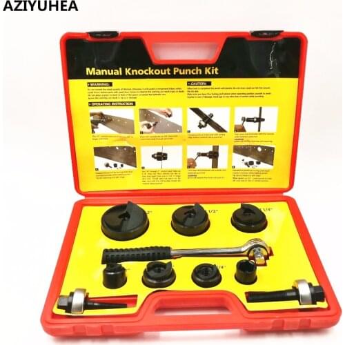 CC-60 Manual Hole Punch Tool Openings range 22.5mm-61.5mm 6T Pressure Sheet thickness of 2mm or less