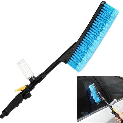 Car Brush with Cleaner Bottle Foam Washer Gun Handle Auto Care Wash Tool Truck Caravan Off Road 4x4 SUV Motorcycle Accessories
