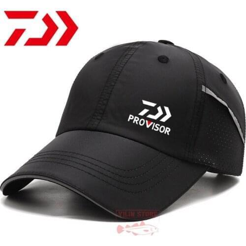 2021New Daiwa Sunbonnet Fishing Hat Summer Mens Women Outdoor Sun Protection Hiking Cap Riding Hat Quick Dry UV Protection Hat