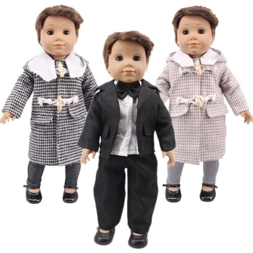 Logan Doll Sweater,Coat,Western-style clothes For 18 Inch American&43 Cm Born Baby Generation Birthday Girls Boys Toy Gift