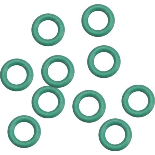 Uxcell 10Pcs Fluorine Rubber O Rings, 7mm OD, 4mm Inner Diameter, 1.5mm Width, Seal Gasket Green Prevent leaks in plumbing