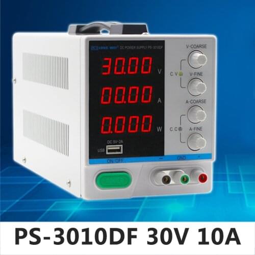 High Precision High Power Adjustable LED Display Switching DC Power Supply 10V/220V0~30V 0~10A For Laboratory and Teaching