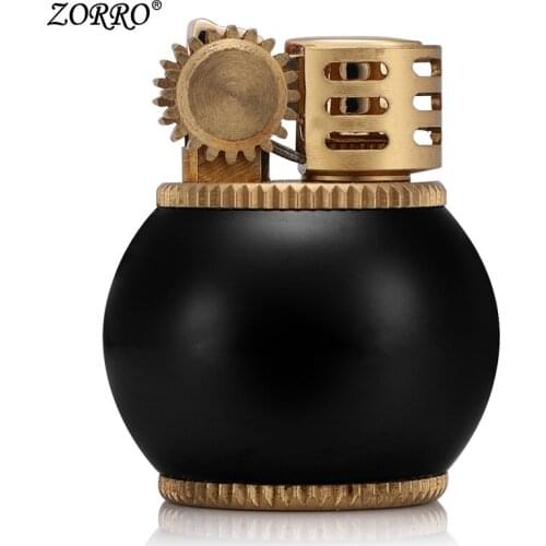 Lighter Creative Diamond Fat Dun Retro Grinding Wheel Personality Windbreak Men Send Boys