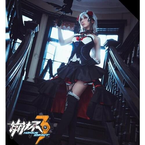 Anime Honkai Impact 3 Theresa A-310 Game Cosplay Costume Skirt Daily Women Carnival Party Uniform Brand New