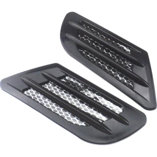 2Pcs/Set High Quality Car Side Air Flow Vent for Fender Hole Cover Intake Grille Duct Decoration ABS Plastic Sticker