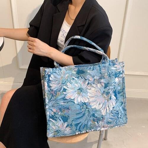 Brand Fashion Shoulder Bags Women Handbag Canvas Bag Large Capacity Travel Tote Portable Shopping Bag Lady Crossbody Bag Small