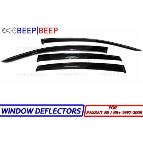 For Volkswagen Passat B5 1997-2005 car window deflectors wind deflector sun guard rain vent visor cover car styling accessories